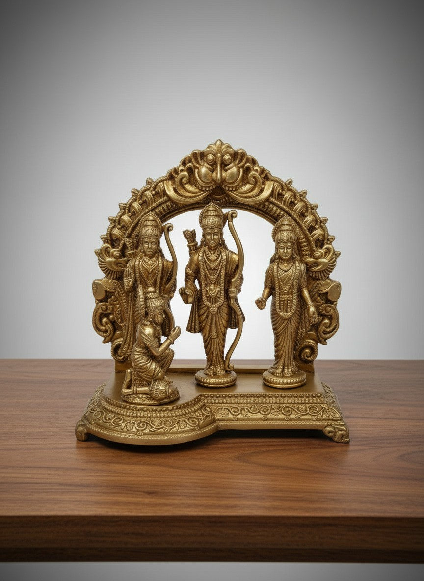 brass 4" ram darbar for home temple/ office/ gift item